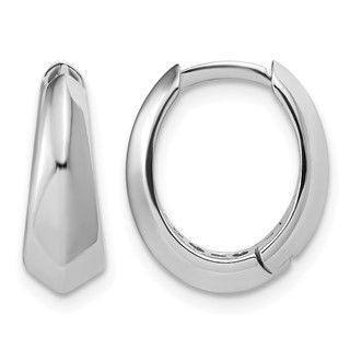 Leslie's Gold Polished Hinged Hoop Earrings