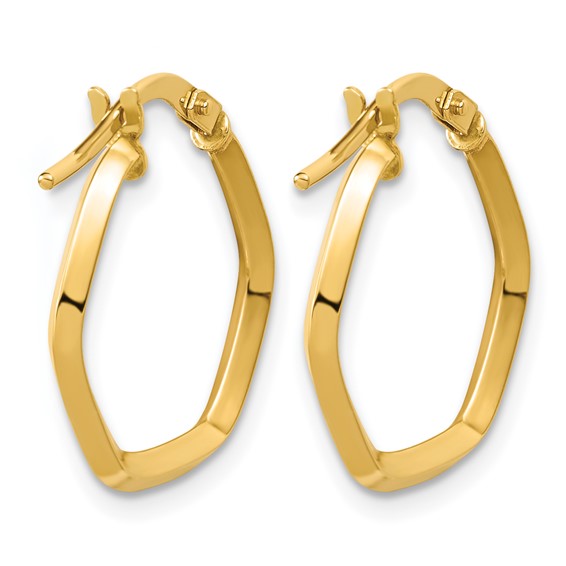 Leslie's Gold Polished Geometric Hoop Earrings