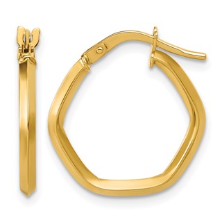 Leslie's Gold Polished Geometric Hoop Earrings