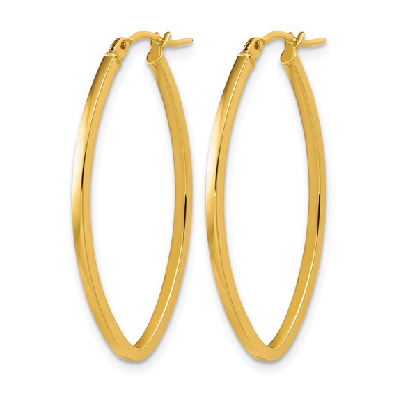 Leslie's Gold Polished Hoop Earrings