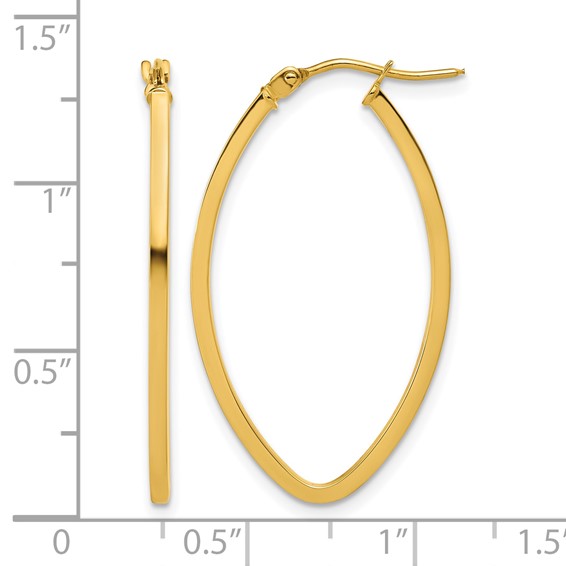 Leslie's Gold Polished Hoop Earrings