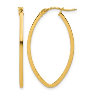 Leslie's Gold Polished Hoop Earrings