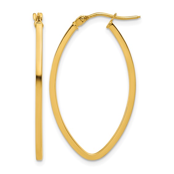 Leslie's Gold Polished Hoop Earrings