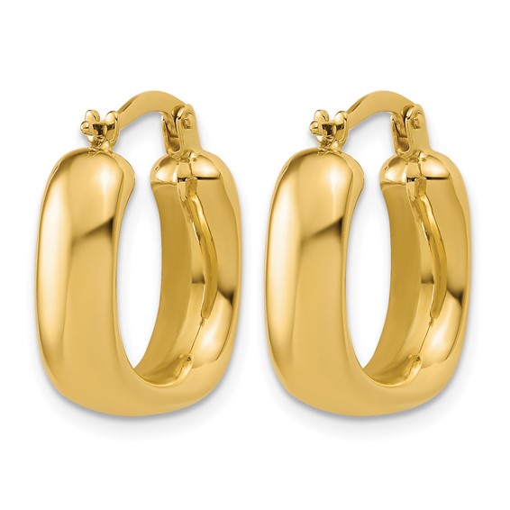 Leslie's 14K Polished Square Hoop Earrings