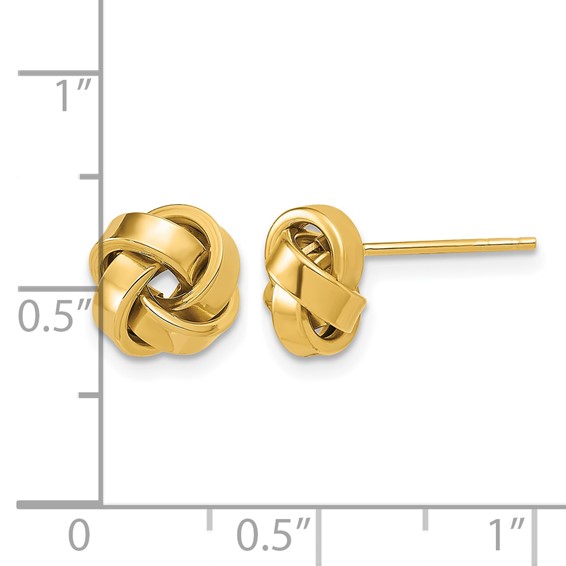 Leslie's 14K Polished Love Knot Post Earrings