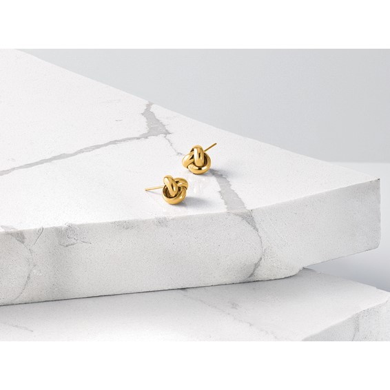 Leslie's 14K Polished Love Knot Post Earrings