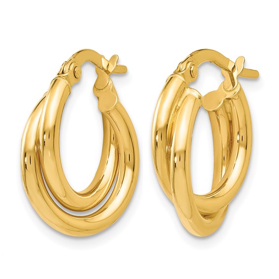 Leslie's Gold Twist Hoop Earrings