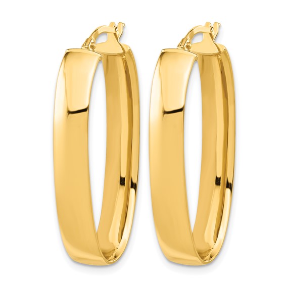 Leslie's Gold Oval Hoop Earrings