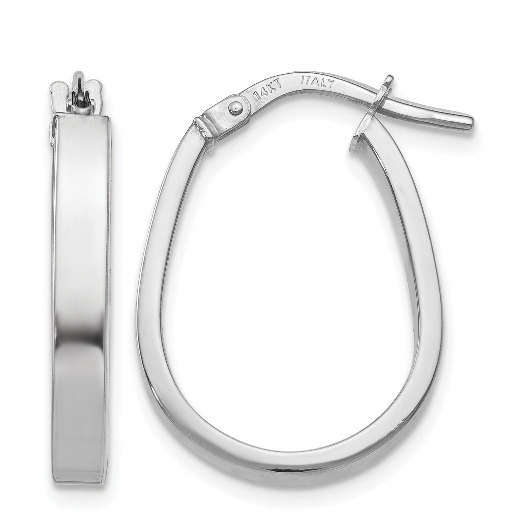 U-Shaped Gold Hoops