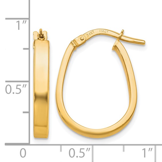Leslie's Gold Polished Hoop Earrings