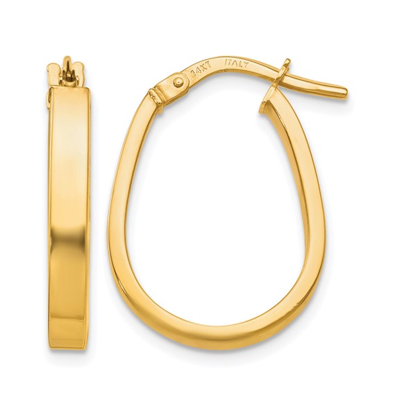 Leslie's Gold Polished Hoop Earrings