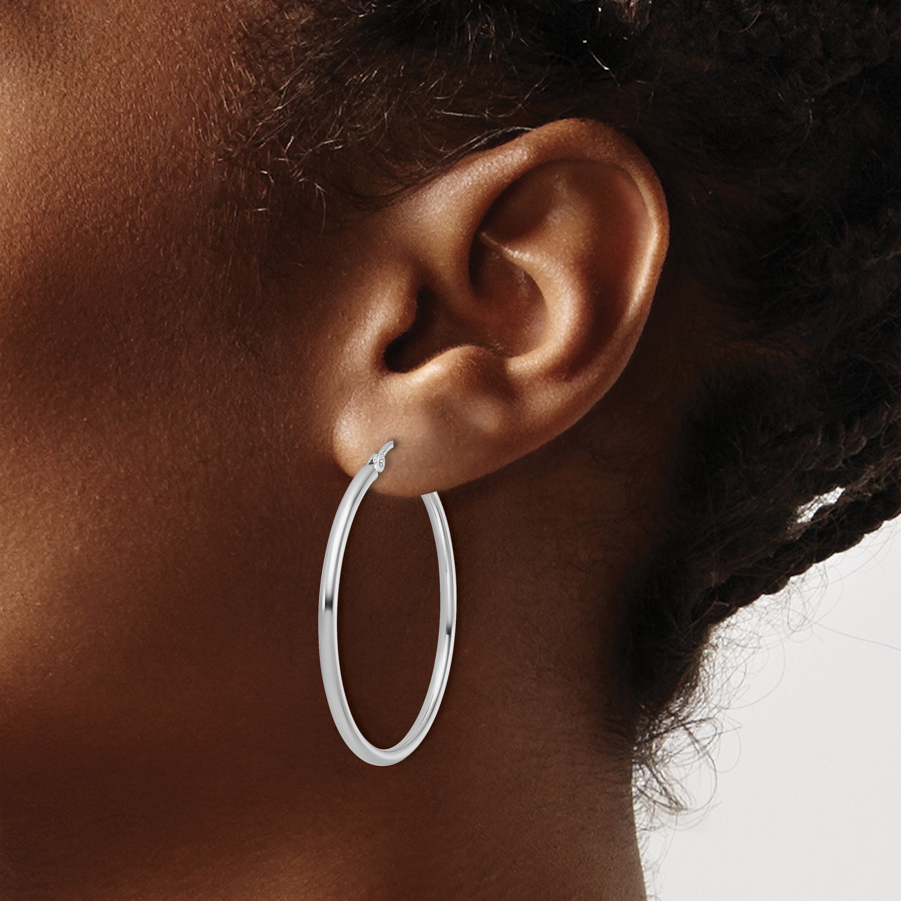 Polished Gold Hoop Earrings