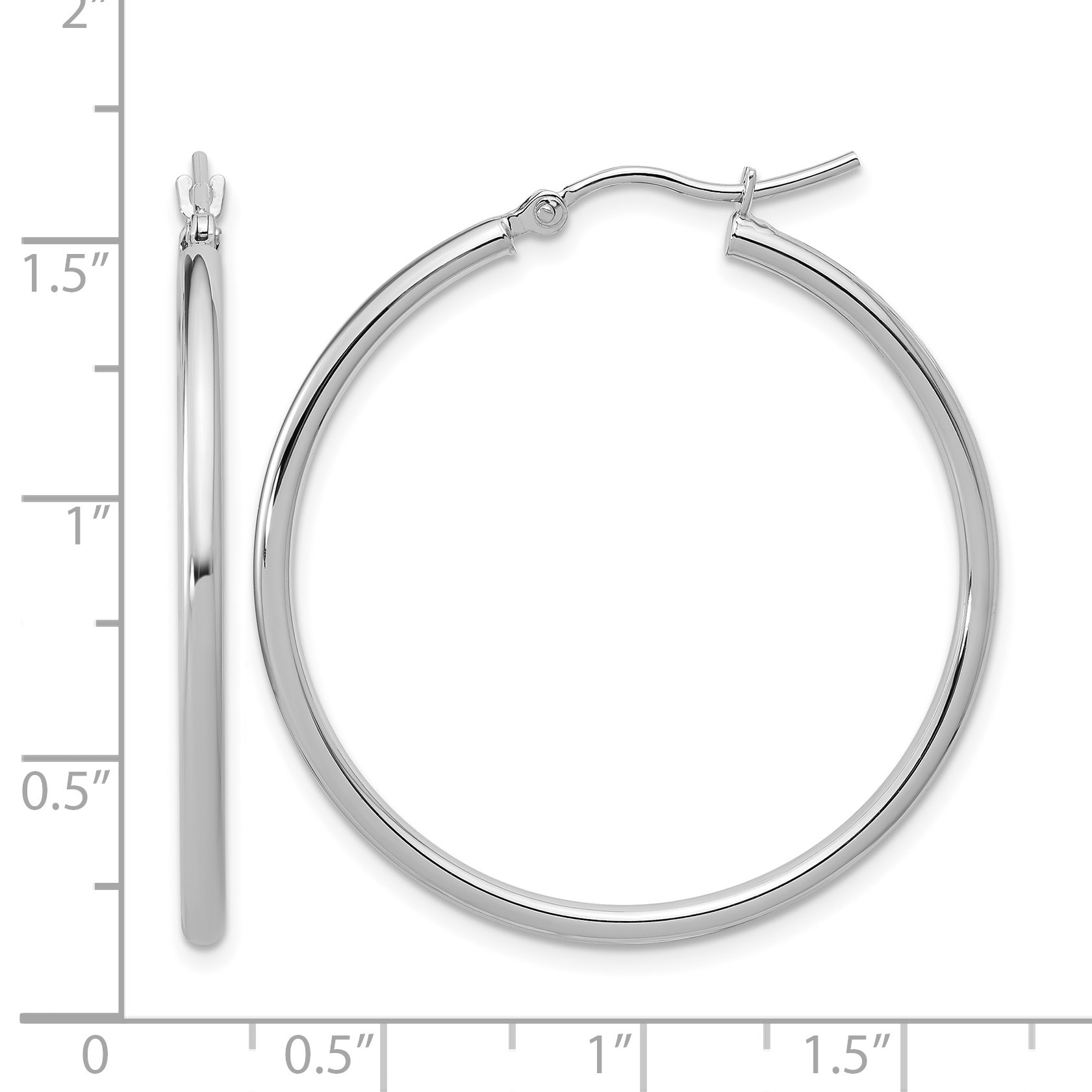 Polished Gold Hoop Earrings