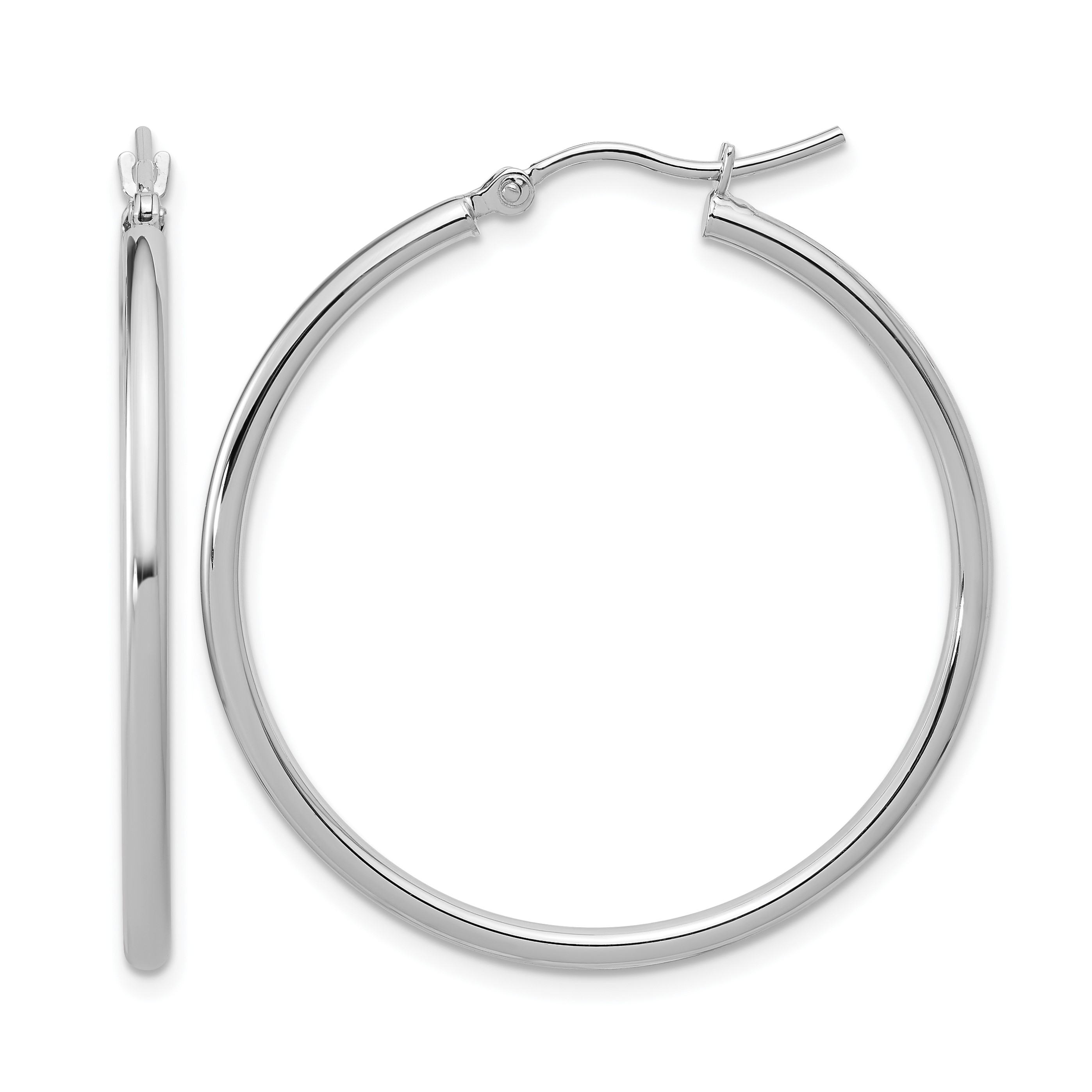 Polished Gold Hoop Earrings