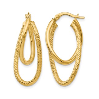 Leslie's Gold Twist Hoop Earrings