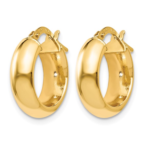 Leslie's 14K Polished Hoop Earrings