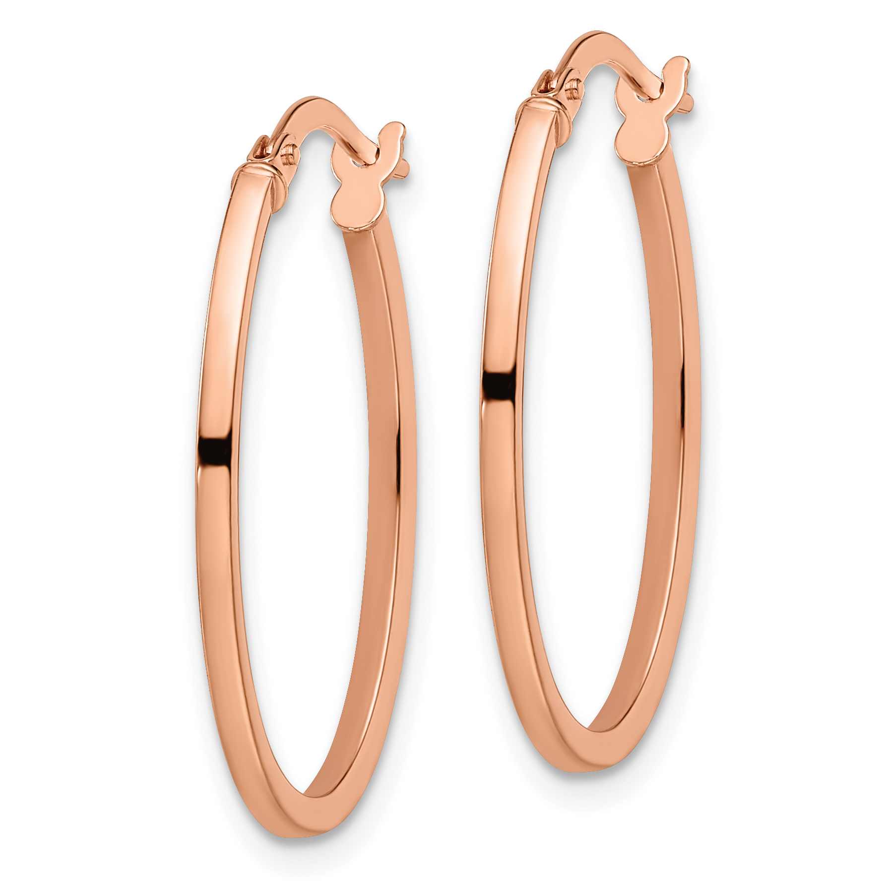 ◇Hei◇ dot oval earring [正規品/関税込] Sterling Silver Hoop Earrings 40x30mm Oval Engraved U Shape