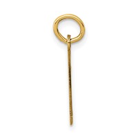 14K Small Elongated Number 1 Charm view 2