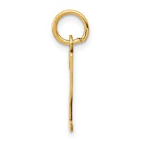 14K Yellow Gold Small Elongated Number 2 Charm view 2