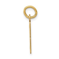 14K Yellow Gold Small Elongated Number 3 Charm view 2