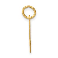 14K Yellow Gold Small Elongated Number 4 Charm view 2
