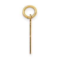 14K Yellow Gold Small Elongated Number 5 Charm view 2