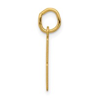 14K Yellow Gold Small Elongated Number 8 Charm view 2