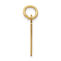 14K Yellow Gold Small Elongated Number 9 Charm view 2