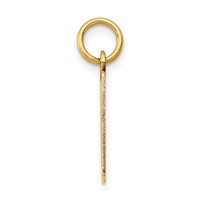 14K Yellow Gold Small Elongated Number 10 Charm view 2
