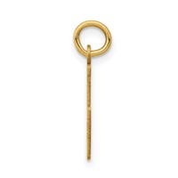 14K Small Elongated Number 15 Charm view 2