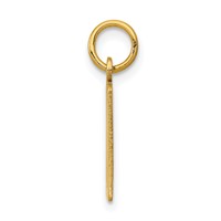 14K Yellow Gold Small Elongated Number 20 Charm view 2