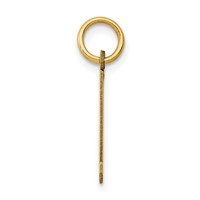 14K Yellow Gold Small Elongated Number 21 Charm view 2