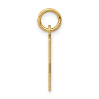 14K Yellow Gold Small Elongated Number 22 Charm view 2