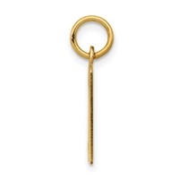 14K Yellow Gold Small Elongated Number 30 Charm view 2