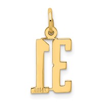 14K Yellow Gold Small Elongated Number 31 Charm view 3