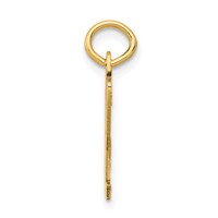 14K Yellow Gold Small Elongated Number 32 Charm view 2