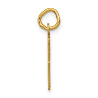 14K Yellow Gold Small Elongated Number 35 Charm view 2