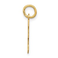 14K Yellow Gold Small Elongated Number 36 Charm view 2