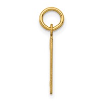 14K Yellow Gold Small Elongated Number 37 Charm view 2