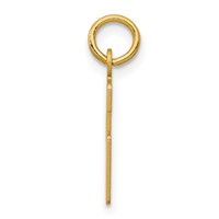 14K Yellow Gold Small Elongated Number 46 Charm view 2