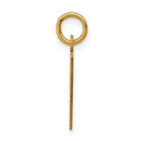 14K Yellow Gold Small Elongated Number 47 Charm view 2