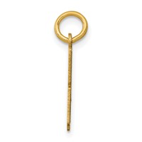 14K Yellow Gold Small Elongated Number 48 Charm view 2
