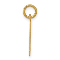 14K Yellow Gold Small Elongated Number 51 Charm view 2