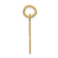 14K Yellow Gold Small Elongated Number 53 Charm view 2