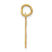 14K Yellow Gold Small Elongated Number 56 Charm view 2