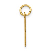 14K Yellow Gold Small Elongated Number 58 Charm view 2