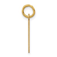 14K Yellow Gold Small Elongated Number 61 Charm view 2