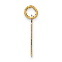 14K Yellow Gold Small Elongated Number 62 Charm view 2