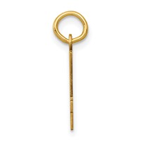 14K Yellow Gold Small Elongated Number 64 Charm view 2