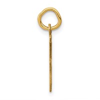 14K Yellow Gold Small Elongated Number 65 Charm view 2